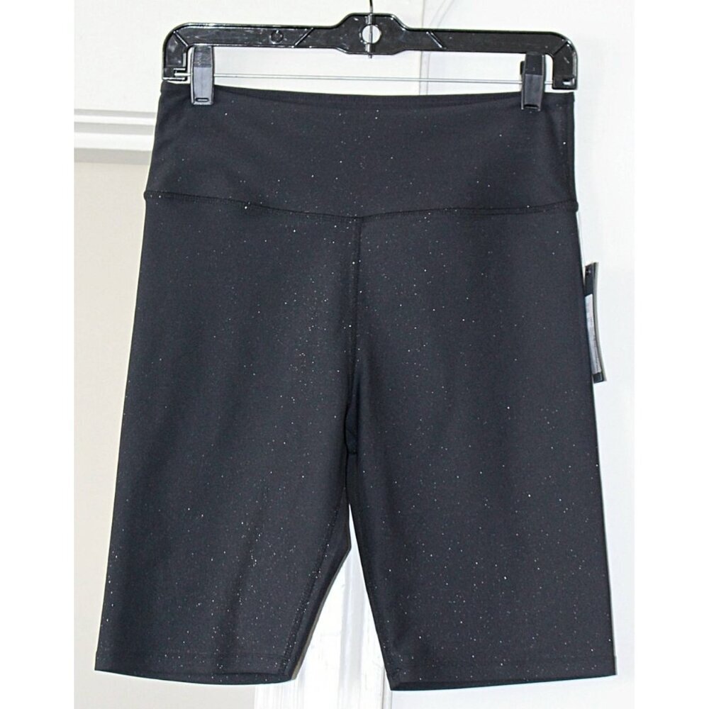 New w/Tags - Soul by Soulcycle Glitter Bike Shorts in Black, Med - Picture 2 of 10